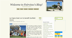 Desktop Screenshot of blog.fairview.co.za