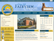 Tablet Screenshot of fairview.or.us